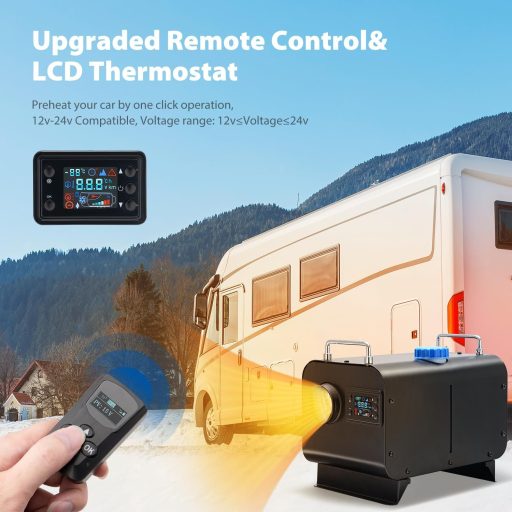 Redriver 8 kW Dizelska Grijalica 12V/24V LCD s Daljinskim Upravljačem za Auto Kamper Kamion Brod