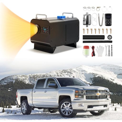 Încălzitor Diesel Redriver 8 kW 12V/24V cu LCD și telecomandă pentru mașină, camper, camion, barcă