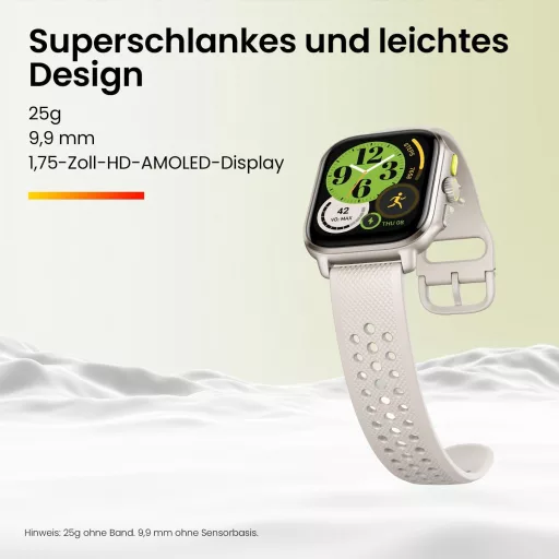 Ceas de alergare Amazfit Cheetah cu navigație GPS, monitor de ritm cardiac și hărți offline - Cheetah Square