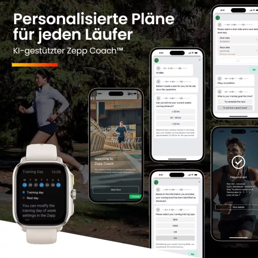 Ceas de alergare Amazfit Cheetah cu navigație GPS, monitor de ritm cardiac și hărți offline - Cheetah Square