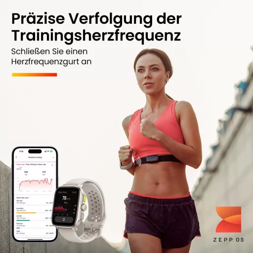 Ceas de alergare Amazfit Cheetah cu navigație GPS, monitor de ritm cardiac și hărți offline - Cheetah Square