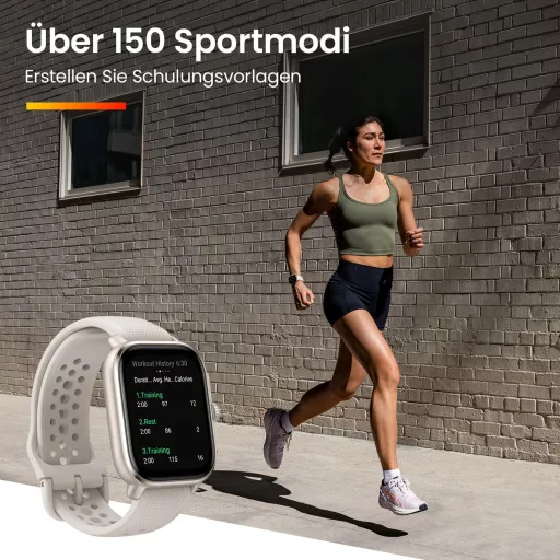 Ceas de alergare Amazfit Cheetah cu navigație GPS, monitor de ritm cardiac și hărți offline - Cheetah Square