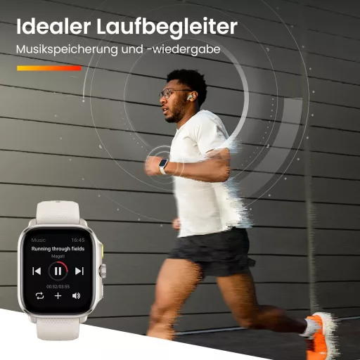 Ceas de alergare Amazfit Cheetah cu navigație GPS, monitor de ritm cardiac și hărți offline - Cheetah Square