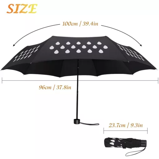 Umbrelă pliabilă Vicloon cu protecție UV, rezistentă la vânt și impermeabilă, pentru călătorii