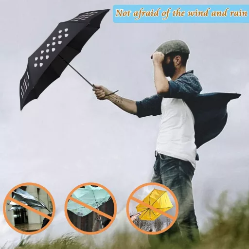 Umbrelă pliabilă Vicloon cu protecție UV, rezistentă la vânt și impermeabilă, pentru călătorii