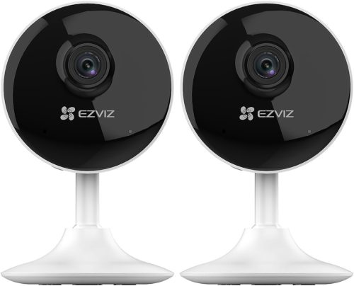 EZVIZ 1080P WiFi IP Beltéri Biztonsági Kamera Szett - Kétirányú Hang, Mágneses Talp, Mozgásérzékelés, 12m Éjjellátó, Alexa Kompatibilis, Béb