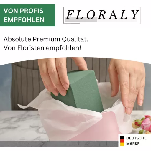 Floraly 3x Bureți Florali, Spumă Florală Premium, Fabricați în Germania, 22x11x8cm, Decorațiuni Florale