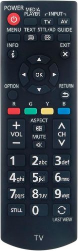 Telecomanda ALLIMITY RCA39126 pentru Televizoare Panasonic Viera - Compatibilă cu TX-24D300E TX-32DW334 TX-43E303E și alte modele, Rază de acțiune 10m