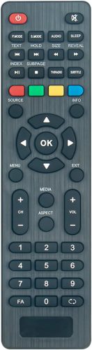 Univerzálny diaľkový ovládač ALLIMITY pre TV prijímače Q.Bell - Kompatibilný s modelmi QT40A02, QT40K02, QT40J03, QT32A02, HS03, dosah 10 m