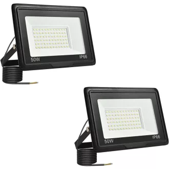   toobettp 50W LED Vanjski Reflektor 6000K 5000 Lumena IP66 Vodootporna Vrtna Svjetiljka 2 komada