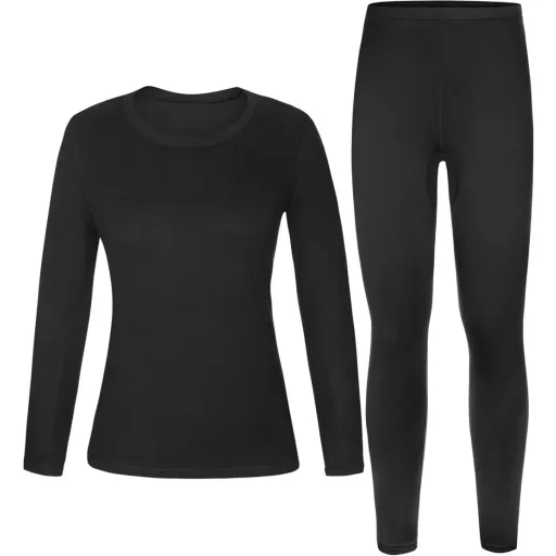 Roadbox női termikus fehérnemű szett, meleg és lélegző hosszú téli alsóruha sporthoz