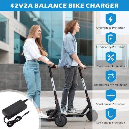 JIZZU 6 portos elektromos roller töltő hoverboard akkumulátor töltőkábel
