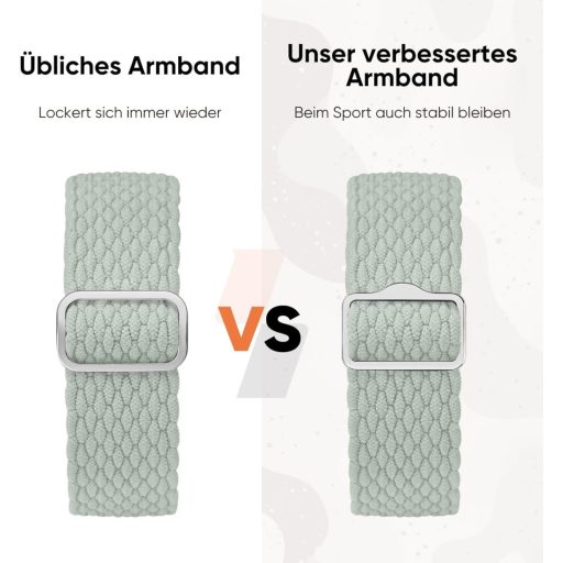 Suitisbest Nylonový remienok pre Apple Watch 38mm 40mm 41mm 42mm Protišmykový Pletený Elastický Náramok Watch 11 10 9 8 SE 7 6 5 4 3 2 1 Zelený