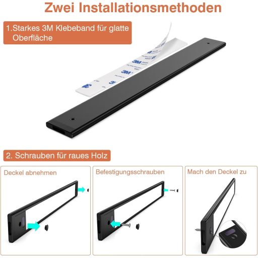WOBSION LED Konyhapult Lámpa 30cm Érintésmentes Dimmer Semleges Fehér 4000K