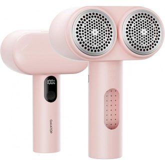   Gaiatop Újratölthető Szöszeltávolító LED Kijelzővel, Dupla Fejű, 6 Pengés, Rózsaszín