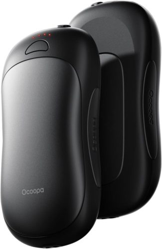 OCOOPA UT3 PRO Elektromos Kézmelegítő Szett, 10000 mAh Powerbank, 4 Hőfokozat, 58°C, Kétoldalas Fűtés, Újratölthető, Ideális Kempinghez, Vad