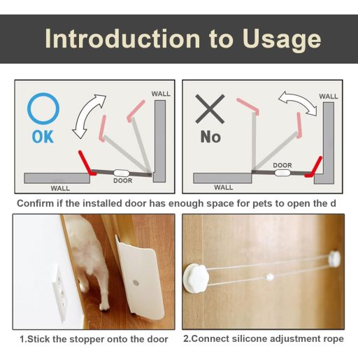 mimzemamz Automatsko Otvaranje Vrata za Pse i Mačke - Samozatvarajuća Zamka za Vrata za Kućne Ljubimce