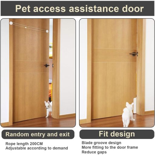 mimzemamz Automatsko Otvaranje Vrata za Pse i Mačke - Samozatvarajuća Zamka za Vrata za Kućne Ljubimce