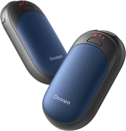 OCOOPA Tölthető Kézmelegítő Szett, 2db Mágneses Zsebméretű Melegítő, 5000mAh, Ultrakönnyű, 3 Hőfokozat 53°C-ig, Kempinghez, Raynaud-szindróm