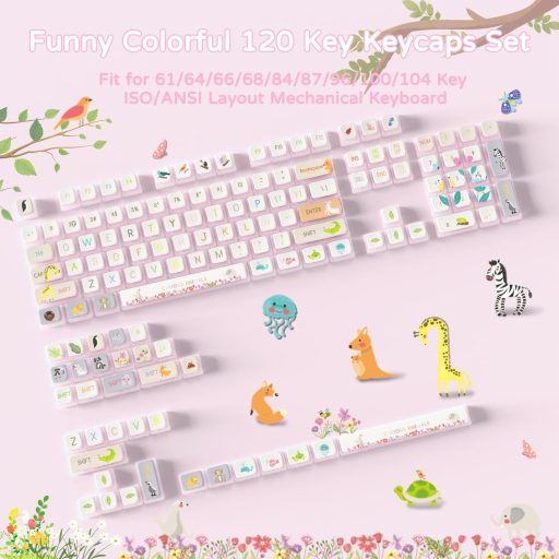MAMBASNAKE 120 Billentyű PBT Pudding Keycap szett ASA profil mechanikus billentyűzethez
