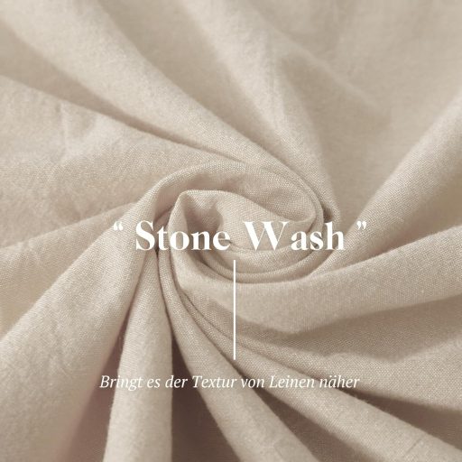 SOULFUL Teveszőr Bézs Pamut Ágynemű Szett 200x200, Kőmosott Hatású, 2 Részes