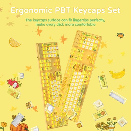 MAMBASNAKE 120 Gombos PBT Pudding Keycap Szett ASA Profil Mechanikus Billentyűzethez