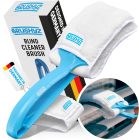 BRUSHYZ Reluxa Tisztító Kefe - Római Rolók Külső-Belső Tisztítására - Ergonomikus Kék Nyéllel, 2 Mosható Párnával, 180g