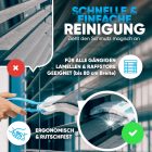 BRUSHYZ Reluxa Tisztító Kefe - Római Rolók Külső-Belső Tisztítására - Ergonomikus Kék Nyéllel, 2 Mosható Párnával, 180g