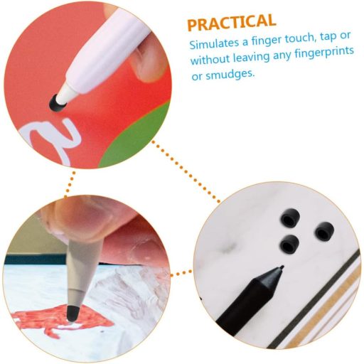 ABOOFAN 1500 db Érintőceruza Hegy Csere Gumi Sapka Kapacitív Stylus Védelem