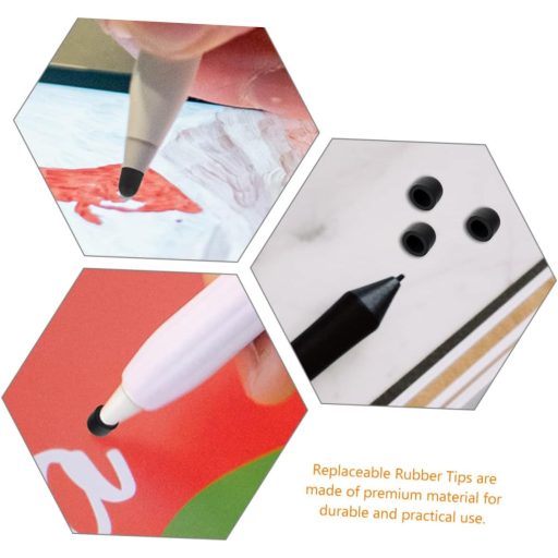ABOOFAN 1500 db Érintőceruza Hegy Csere Gumi Sapka Kapacitív Stylus Védelem