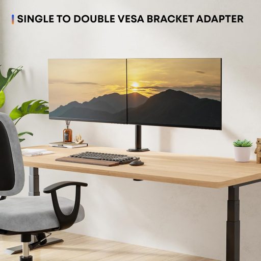 PUTORSEN Dual Monitor Adapter 13-27" VESA 75x75/100x100 mm, Max 10kg