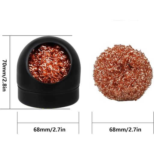 Set de curățare vârfuri pistol de lipit YSDMY, cu spirală metalică și suport.