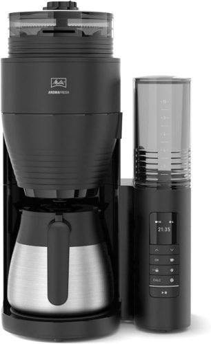 Melitta AromaFresh Therm Pro Kávéfőző 1L Termosz Kancsóval, Automata Kikapcsolás, 1000W, Fekete