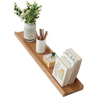   OAKERLAND 80 cm hrastova zidna polica, lebdeća polica za dom, ured, spavaću sobu, dnevni boravak