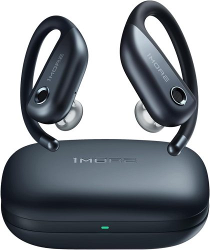 Căști Bluetooth Open-Ear 1MORE Fit S50 - Autonomie 38 Ore, Impermeabilitate IPX7, Confortabile pentru Alergare, Antrenamente și Utilizare Zilnică
