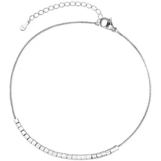   JSNOM Ezüst Női Lábláncok Vízálló Állítható Dupla Stabil Ajándék Lányoknak