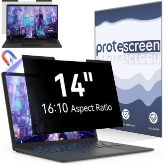   Protescreen 14 Inch Mágneses Laptop Adatvédelmi Képernyő 16:10 Kék Fény Szűrő