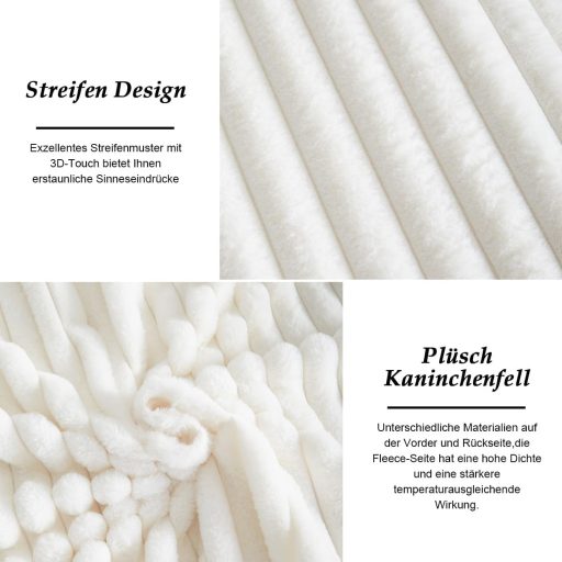 Lanqinglv Plüss Téli Ágyneműhuzat 135x200cm 4 Részes Fehér Flanel