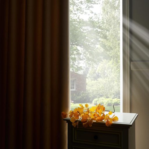 Perdele opace MRTREES bej, termoizolante, cu blocare a luminii, 240x140 cm