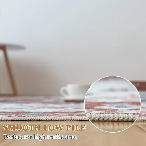 Vamcheer Vintage Szőnyeg 160x230cm Narancssárga Puha Mosható Szőrme Szőnyeg