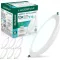 LUCERNA Lampă LED de plafon, încastrată, 12W - Alb Rece 6500K, Spot rotund - 1350 Lumeni - Downlight încorporabil 140-150mm - Set de 6 bucăți