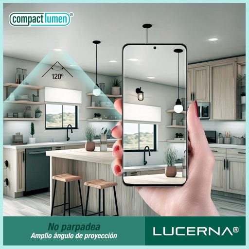 LUCERNA Lampă LED de plafon, încastrată, 12W - Alb Rece 6500K, Spot rotund - 1350 Lumeni - Downlight încorporabil 140-150mm - Set de 6 bucăți