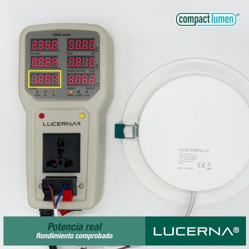 LUCERNA Lampă LED de plafon, încastrată, 12W - Alb Rece 6500K, Spot rotund - 1350 Lumeni - Downlight încorporabil 140-150mm - Set de 6 bucăți