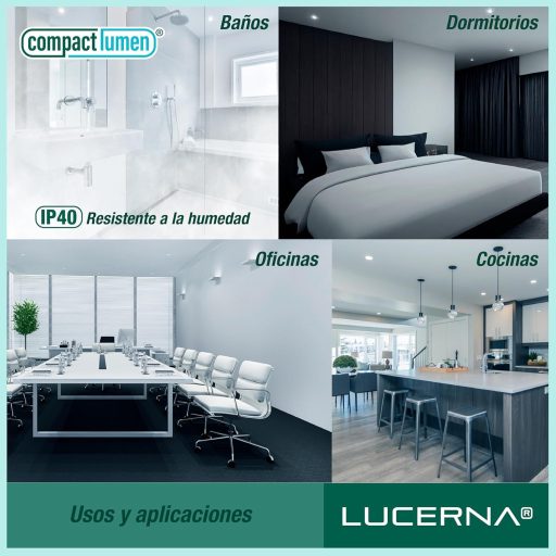 LUCERNA Süllyeszthető LED Mennyezeti Lámpa 12W - Hideg Fehér 6500K Kerek Spotlámpa - 1350 Lumen - 140-150mm Beépíthető Downlight - 6 darabos