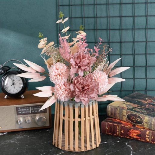 KIRIFLY Hortensie de Mătase, Floare Artificială, Buchet de Nuntă, Roz