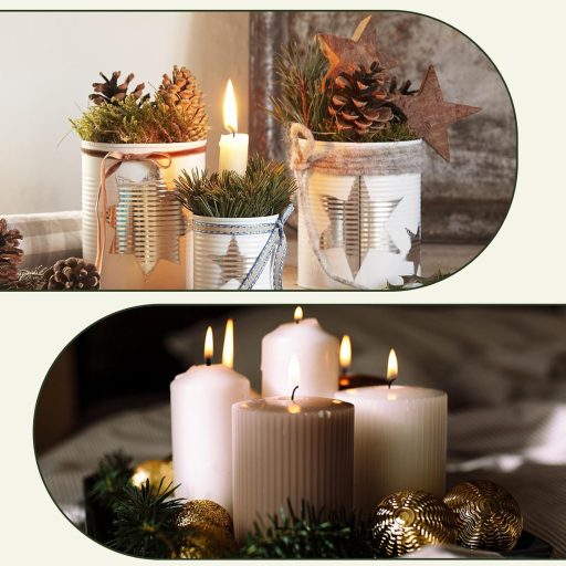 Súprava 4 zlatých adventných svietnikov YD, 7,5 cm kovový svietnik na adventný veniec