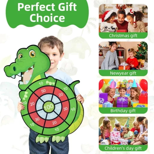 Vicloon Tépőzáras Dartjáték Gyerekeknek, Puha Labdás Dobójáték Beltérre és Kültérre