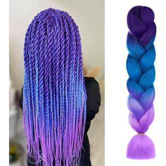   Aomig syntetické vrkoče na predlžovanie vlasov, 4 farby, 60 cm, Box Braid