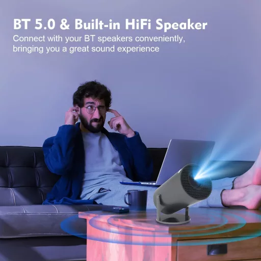Magcubic 4K WiFi 6 Bluetooth 5.0 Hordozható Projektor Android 11 YouTube Előinstallált 130 Hüvelyk