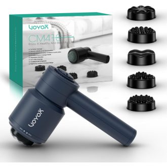  Aparat de masaj electric portabil VOYOR-HEALTH CM410 - Fără fir, reîncărcabil, pentru ameliorarea durerilor musculare la nivelul gâtului, umerilor, abdomenului, taliei, coapselor (Mână